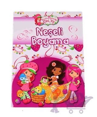Çilek Kız - Neşeli Boyama – Kolektif – Doğan Egmont Yayıncılık kitap kapağı