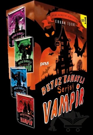 Beyaz Kanatlı Vampir Seti - 1 (4 Kitap Takım) – Erkan İşeri – Pinus Kitap kitap kapağı