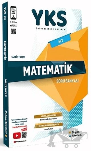 YKS AYT Matematik Soru Bankası – Tahsin Topçu – Doğan Akademi kitap kapağı