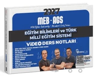 2027 MEB-AGS Eğitim Bilimleri ve Türk Milli Eğitim Sistemi Video Ders Notları – Ömer Ekici, Selim Sırrı Atay, Halil Şimşek – Hoca Kafası Yayınları kitap kapağı