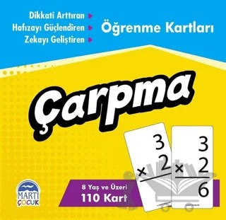 Öğrenme Kartları - Çarpma – Kolektif – Martı Çocuk Yayınları kitap kapağı