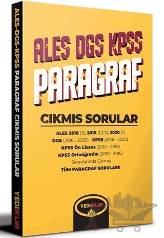 ALES DGS KPSS İçin Paragraf Çıkmış Sorular – Kolektif – Yediiklim Yayınları kitap kapağı