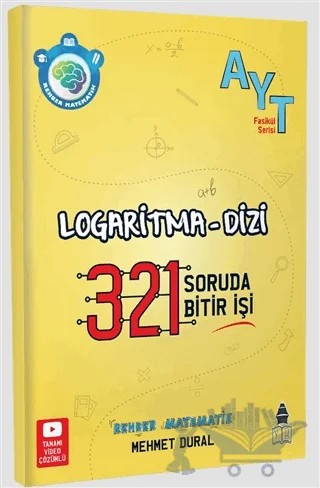 AYT Rehber Matematik 321 Logaritma - Dizi Soru Bankası – Mehmet Dural – Tonguç Akademi kitap kapağı