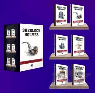Sherlock Holmes - Pipo (6 Kitap Kutulu Set) – Sir Arthur Conan Doyle – Martı Yayınları kitap kapağı