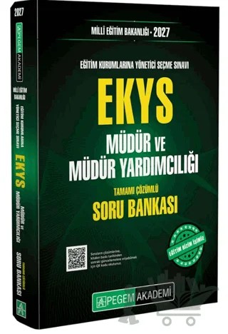2027 EKYS MEB Müdür ve Müdür Yardımcılığı Soru Bankası – Kolektif – Pegem Akademi Yayıncılık kitap kapağı