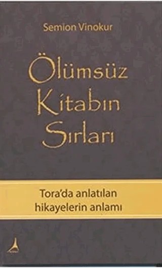 Ölümsüz Kitabın Sırları – Semion Vinokur – Alter Yayıncılık kitap kapağı