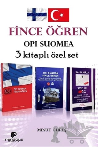 Fince Öğren - Opi Suomea 3 Kitaplı Özet Set – Mesut Güreş – Pergole Yayınları kitap kapağı