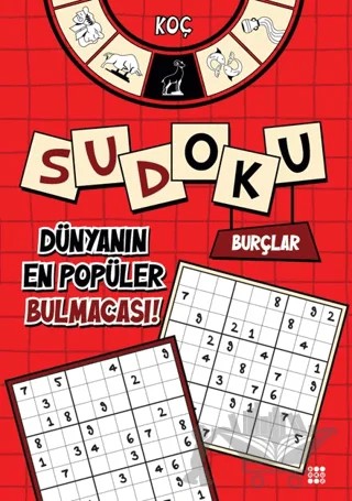 Burçlar Sudoku – Koç (Kalem Hediyeli) – Kolektif – Dokuz Yayınları kitap kapağı