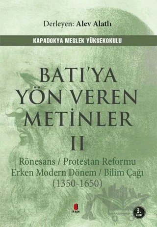 Batı'ya Yön Veren Metinler 2 – Alev Alatlı – Kapı Yayınları kitap kapağı