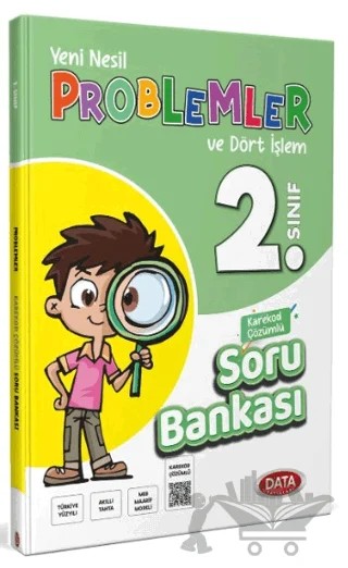 2. Sınıf Yeni Nesil Problemler ve Dört İşlem Soru Bankası – Kolektif – Data Yayınları kitap kapağı