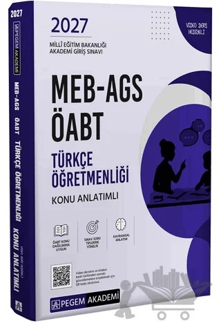 2027 MEB-AGS ÖABT Türkçe Öğretmenliği Konu Anlatımlı – Kolektif – Pegem Akademi Yayıncılık kitap kapağı