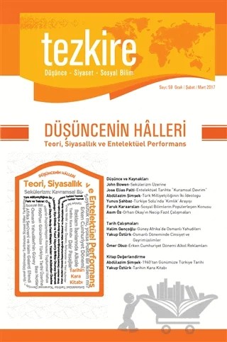 Tezkire Dergisi Sayı: 59 Ocak-Şubat-Mart 2017 – Tezkire Dergisi kitap kapağı