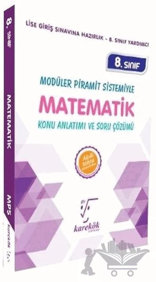 8. Sınıf Modüler Piramit Sistemiyle Matematik Konu Anlatımı ve Soru Çözümü – Kolektif – Karekök Yayıncılık kitap kapağı