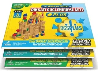 Dikkati Güçlendirme Seti Plus (3 Kitap Materyalsiz - 8 Yaş) – Osman Abalı – Adeda Yayınları kitap kapağı