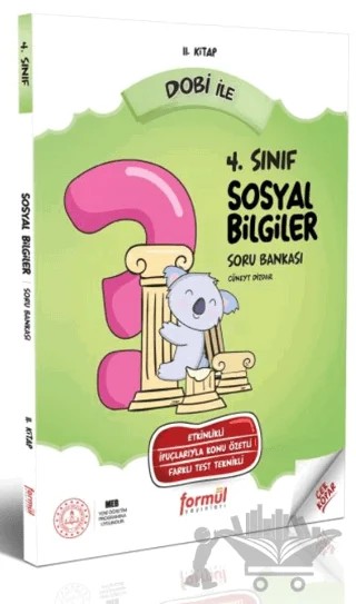 DOBİ 4. Sınıf Sosyal Bilgiler Soru Bankası – Cüneyt Dizdar – Formül Yayınları kitap kapağı