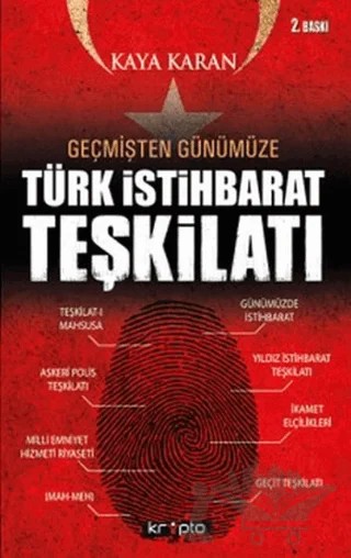 Geçmişten Günümüze Türk İstihbarat Teşkilatı – Kaya Karan – Kripto Basım Yayın kitap kapağı