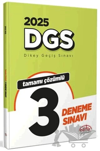 2025 DGS Tamamı Çözümlü 3 Deneme Sınavı – Kollektif – Editör Yayınevi kitap kapağı