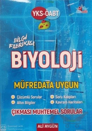 YKS - ÖABT Bilgi Fabrikası Biyoloji - Müfredata Uygun – Ali Aygün – Zafer Ofset kitap kapağı