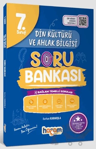 7. Sınıf Din Kültürü ve Ahlak Bilgisi Tamamı Video Çözümlü Soru Bankası (Maarif Model) – Burhan Karakışla – Hocam Anlatır kitap kapağı