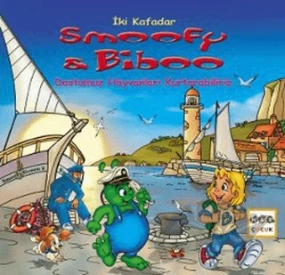 İki Kafadar Smoofy ve Biboo - Dostumuz Hayvanları Kurtarabiliriz – Christian Carlin – Nar Çocuk kitap kapağı