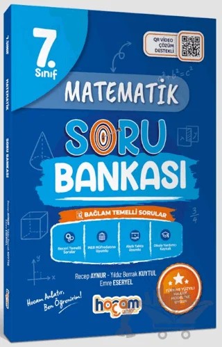 7. Sınıf Matematik Tamamı Video Çözümlü Soru Bankası (Maarif Model) – Recep Aynur, Yıldız Berrak Kuytul, Emre Eseryel – Hocam Anlatır kitap kapağı
