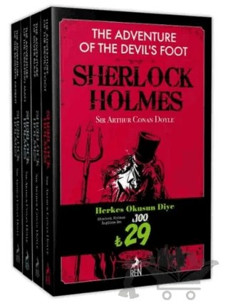 Sherlock Holmes İngilizce Kitaplar - 4 Kitap Set – Sir Arthur Conan Doyle – Ren Kitap kitap kapağı