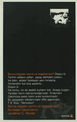 Bunca Bilgiden Sonra Ne Bağışlaması? – Jonathan Randal – Avesta Yayınları kitap kapağı