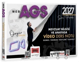 2027 MEB AGS Mevzuat Bilgisi ve Anayasa Video Ders Notu – Özgür Özkınık – Yargı Yayınevi kitap kapağı