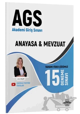 2025 MEB-AGS Anayasa & Mevzuat Bilgisi 15 Deneme Tamamı Video Çözümlü – Zehra Yalçın – Yeni Müfredat Yayınları kitap kapağı