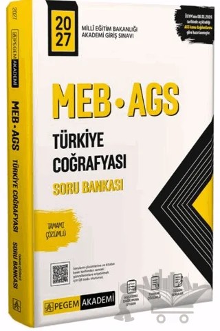 2027 MEB-AGS Türkiye Coğrafyası Soru Bankası – Kolektif – Pegem Akademi Yayıncılık kitap kapağı