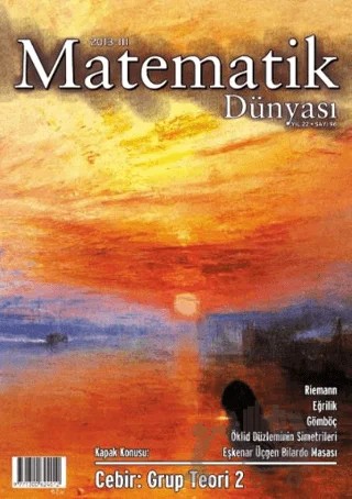 Matematik Dünyası Dergisi Sayı:96 Yıl:2013 – III – Kollektif – Nesin Yayınevi kitap kapağı