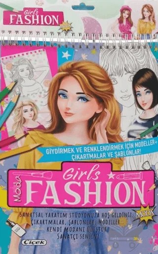 Girls Fashion (Moda) – Kolektif – Çiçek Yayıncılık kitap kapağı