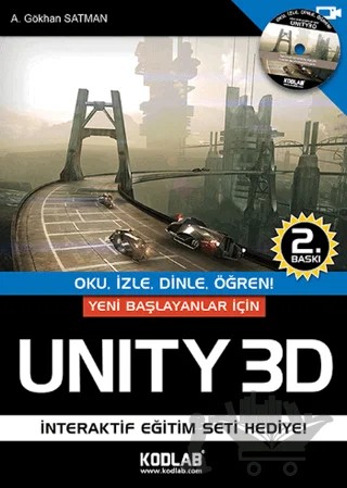 Unity 3D – A. Gökhan Satman – Kodlab Yayın Dağıtım kitap kapağı
