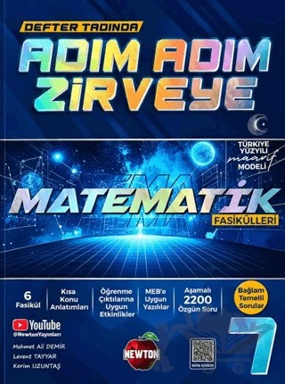 7. Sınıf Adım Adım Matematik Fasikülleri – Kolektif – Newton Yayınları kitap kapağı