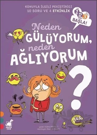 Neden Gülüyorum, Neden Ağlıyorum? - 123 Başla Serisi – Violene Riefolo – Dinozor Çocuk kitap kapağı