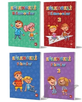 Eğlenceli Fıkralar ve Bilmeceler Seti (4 Kitap Takım) – Kolektif – Beyaz Balina Yayınları kitap kapağı