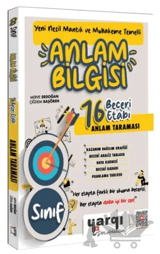 8. Sınıf Yeni Nesil Mantık ve Muhakeme Temelli Anlam Bilgisi 16 Beceri Etabı Anlam Taraması – Kolektif – Yargı Ders Arkadaşım kitap kapağı