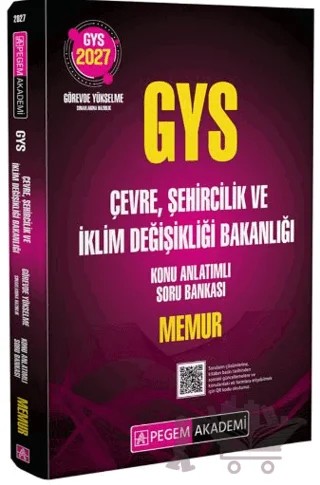 2027 GYS Çevre, Şehircilik ve İklim Değişikliği Bakanlığı Konu Anlatımlı Soru Bankası Memur – Kolektif – Pegem Akademi Yayıncılık kitap kapağı