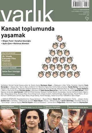 Varlık Edebiyat ve Kültür Dergisi Sayı: 1334 Kasım 2018 – Varlık Dergisi Yayınları kitap kapağı