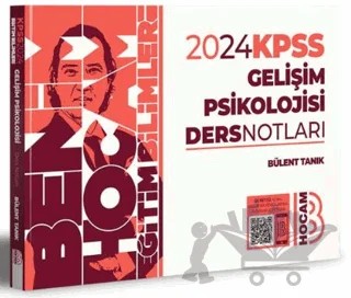 KPSS Eğitim Bilimleri Gelişim Psikolojisi Video Ders Notları – Bülent Tanık – Benim Hocam Yayınları kitap kapağı