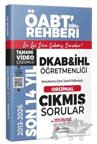 2027 MEB-AGS ÖABT DKAB İHL Son 14 Yıl Orijinal Video Çözümlü Çıkmış Sorular – Esra Işık Kulp – Dizgi Kitap kitap kapağı