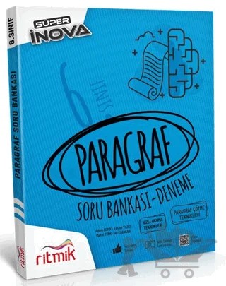 6. Sınıf - Paragraf - Süper İnova Soru Bankası – Kolektif – Ritmik Yayınları kitap kapağı