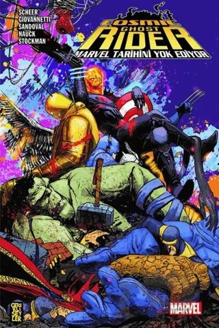 Cosmic Ghost Rider - Marvel Tarihini Yok Ediyor – Paul Scheer – Gerekli Şeyler Yayıncılık kitap kapağı