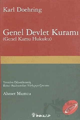Genel Devlet Kuramı – Karl Doehring – İnkılap Kitabevi kitap kapağı