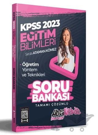 Hocawebde 2023 KPSS Eğitim Bilimleri Öğretim Yöntem ve Teknikleri Tamamı Çözümlü Soru Bankası – Seda Ataman Kömez – HocaWebde Yayınları kitap kapağı