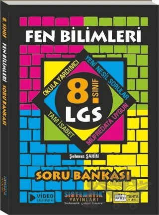 8. Sınıf LGS Fen Bilimleri Soru Bankası – Şehmus Şahin – Sistematik Yayınları kitap kapağı