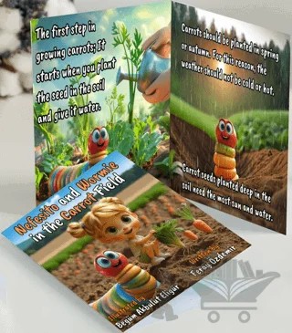 Nefesito and Wormie in The Carrot Field – Feray Özdemir – Türkiye Kültür Yayınları kitap kapağı