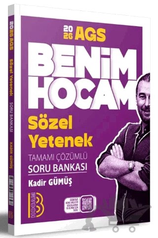 2026 AGS Sözel Yetenek Tamamı Çözümlü Soru Bankası – Kadir Gümüş – Benim Hocam Yayınları kitap kapağı