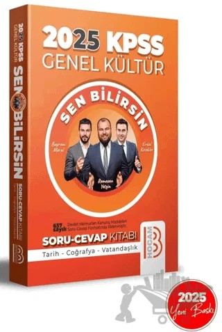 2025 KPSS Genel Kültür Sen Bilirsin Tarih-Coğrafya-Vatandaşlık Soru Cevap Kitabı – Erdal Kesekler, Ramazan Yetgin, Bayram Meral – Benim Hocam Yayınları kitap kapağı