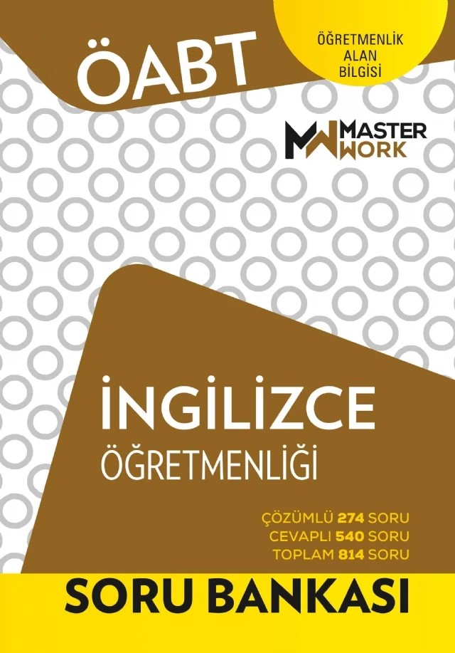 ÖABT - İNGİLİZCE ÖĞRETMENLİĞİ - SORU BANKASI – Komisyon – MasterWork kitap kapağı